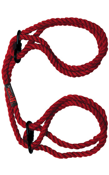 Hemp Bind & Tie Cuffs Red