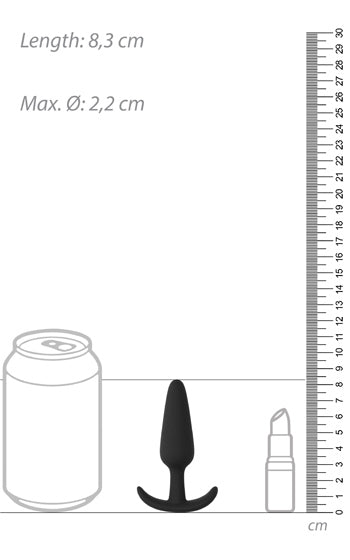 Smiling Buttplug Small Svart