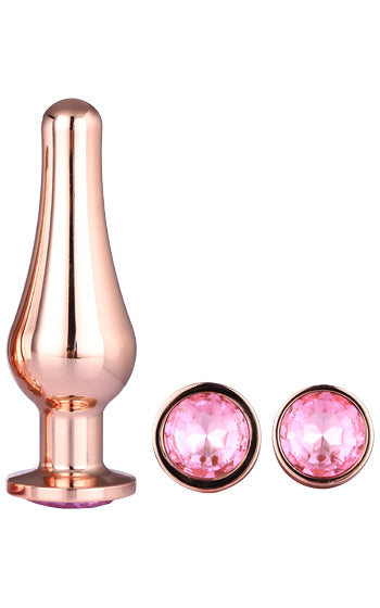 Pleasure Plug Set Rose Gold