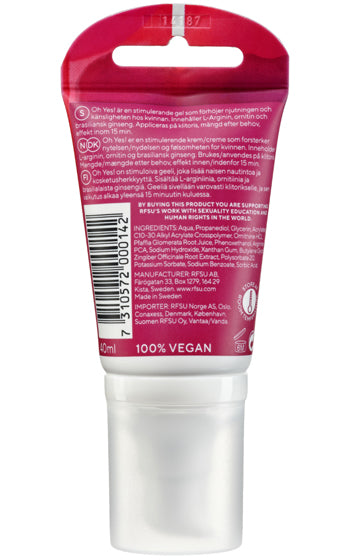 Rfsu Oh Yes Stimulating Gel 40 ml