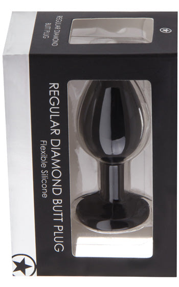 Diamond Butt Plug Black