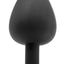 Extra Large Diamond Butt Plug Black