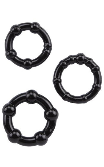 Stay Hard Rings 3-pack Svart